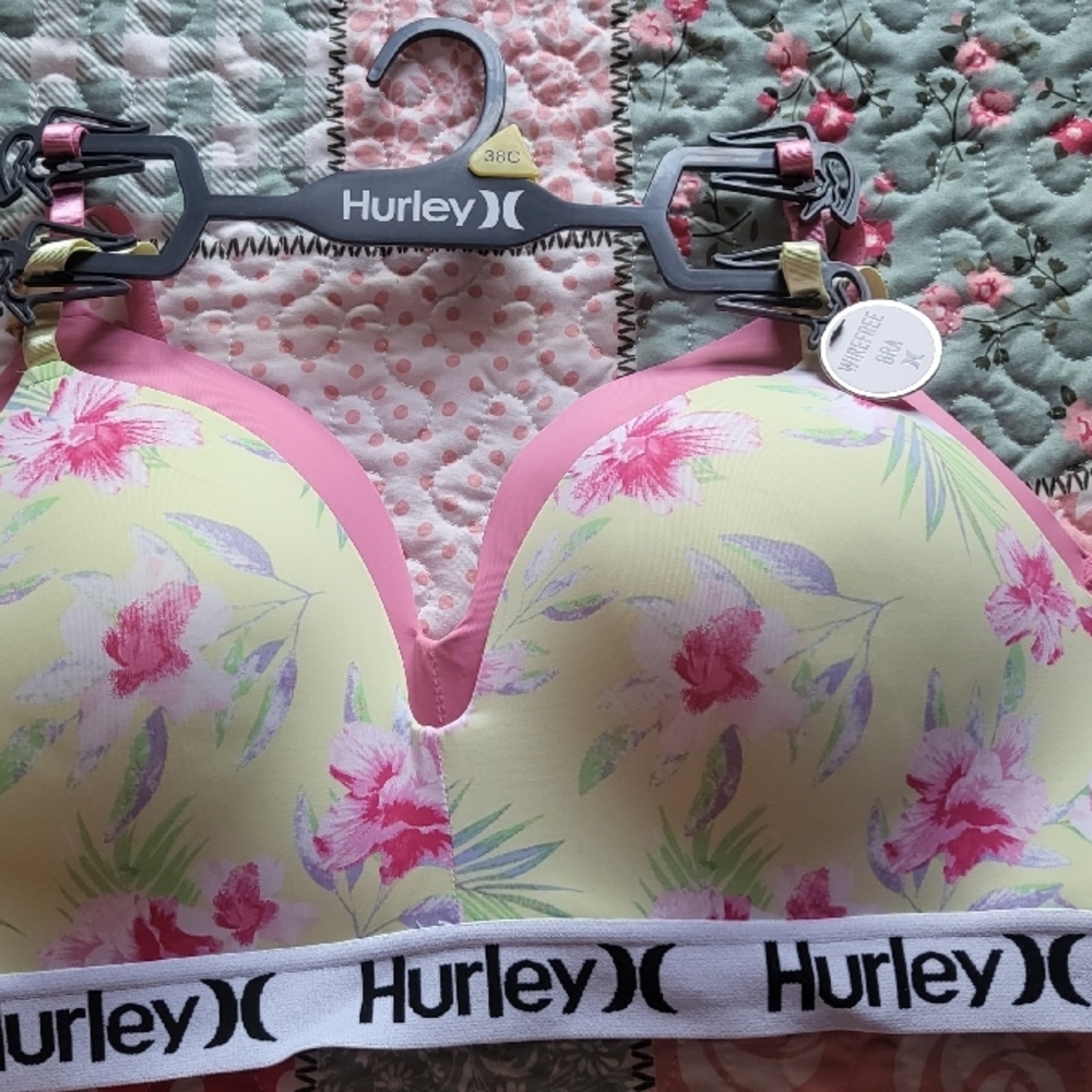 Hurley Floral Bikini Top